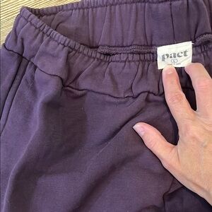 Pact Organic Dark Purple Sweatpants